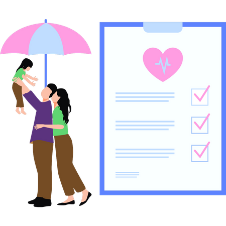 Family insurance  Illustration