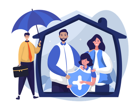 Family insurance  Illustration