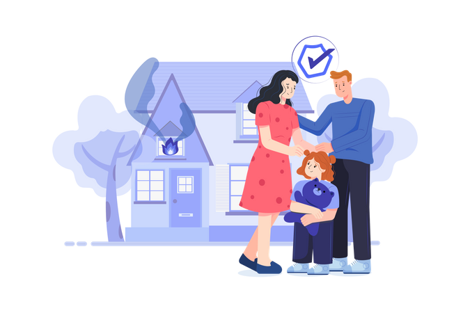 Family insurance  일러스트레이션