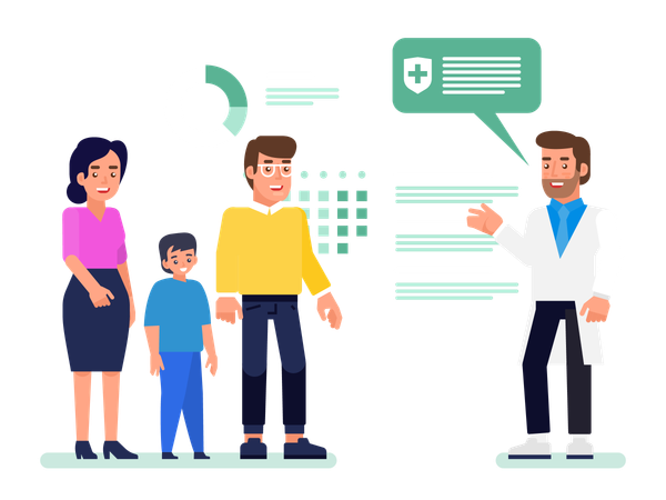 Family insurance  Illustration