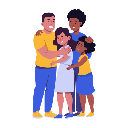 Family love  Illustration