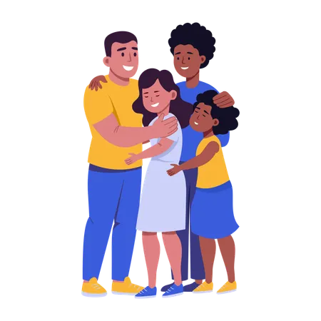 Family love  Illustration