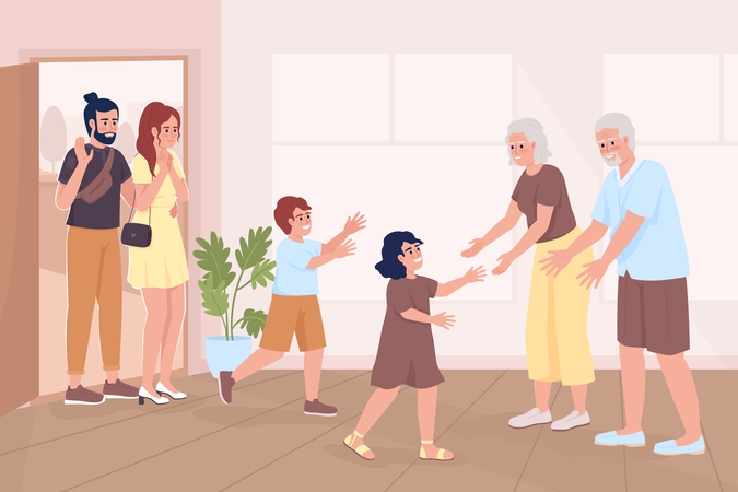 Family meeting  Illustration