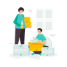 moving to new house illustration