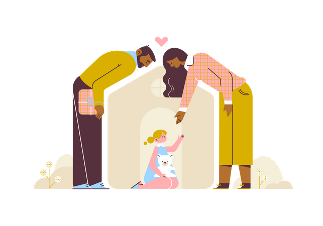 Family protection Illustration