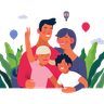 family illustration svg