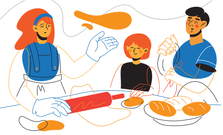 Family time  Illustration