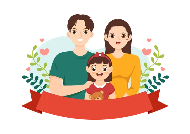 Family together  Illustration