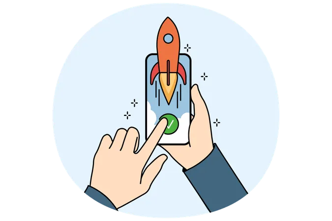 젊은 세대와 노년 세대가 포함된 가계도  일러스트레이션