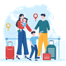 family trip illustration free download