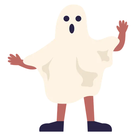 Fantasma assustador  Ilustração