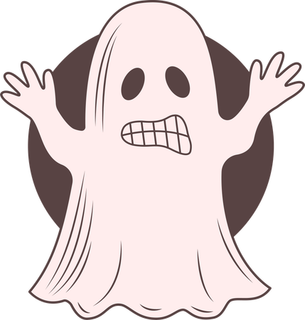 Fantasma assustador  Ilustração