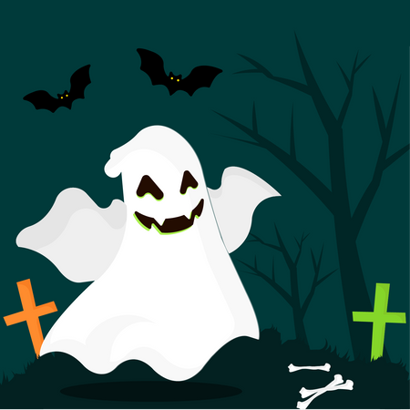 Fantasma de halloween  Ilustración