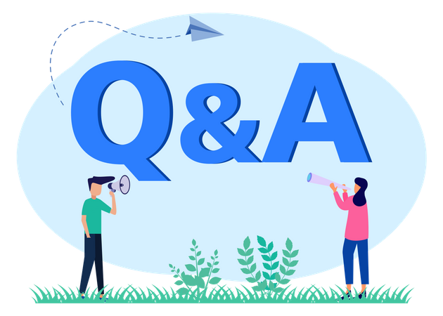 FAQ frequently asked help Illustration