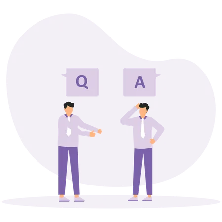FAQ frequently asked question  Illustration
