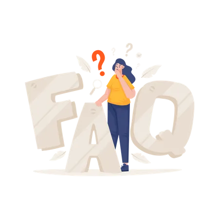 FAQ Information Center Vector Illustration Illustration