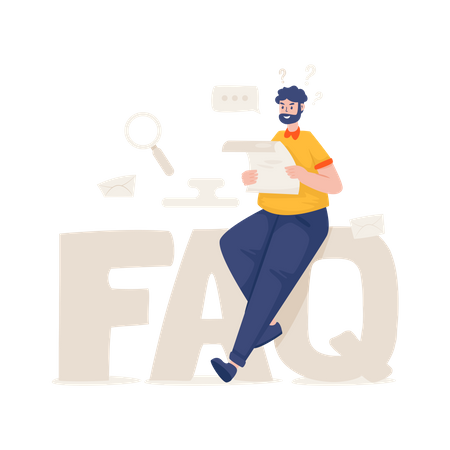 FAQ information guidelines  Illustration