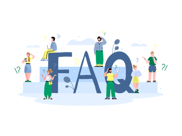 FAQ questionnaire and information for users  Illustration