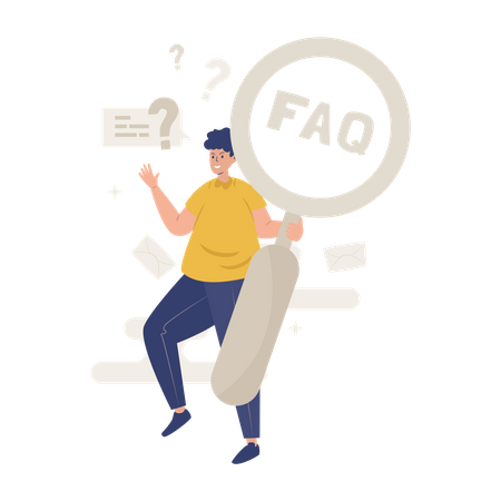 FAQ search Illustration