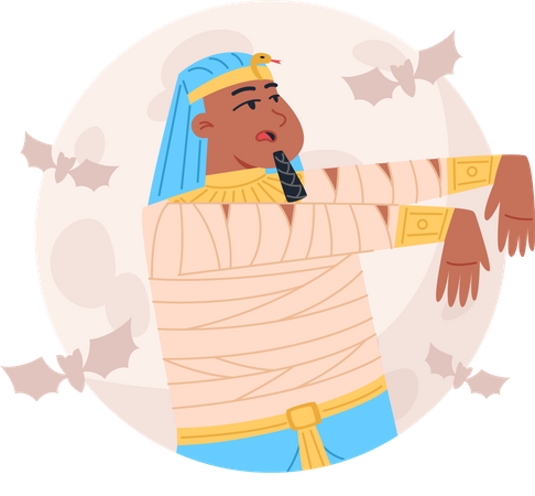 Faraó egípcio  Ilustração