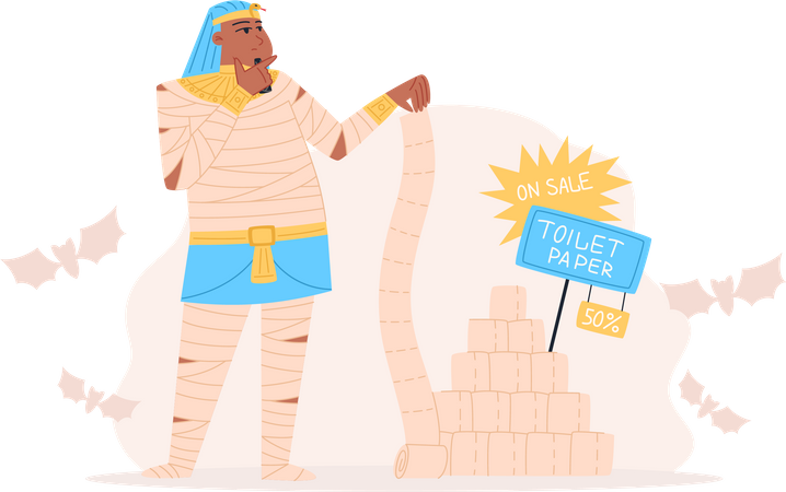 Faraó egípcio  Ilustração