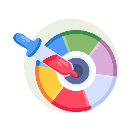 Farbpipette  Illustration