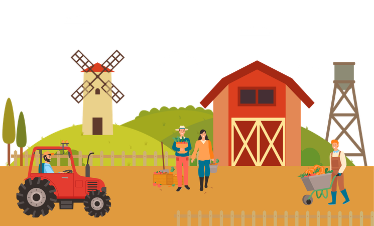 Farm house  Illustration