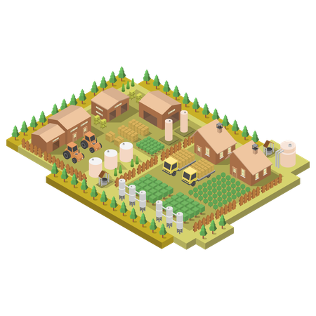 Farm house  Illustration
