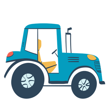 Farm tractor  Illustration