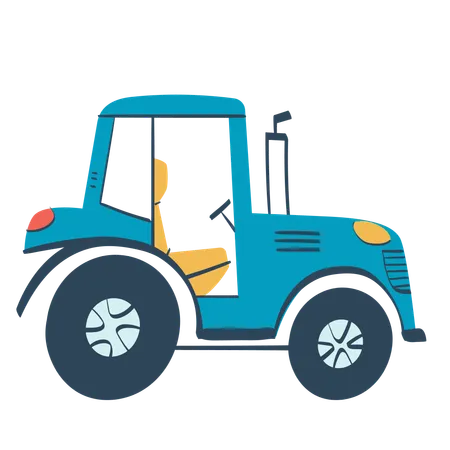 Farm tractor  Illustration