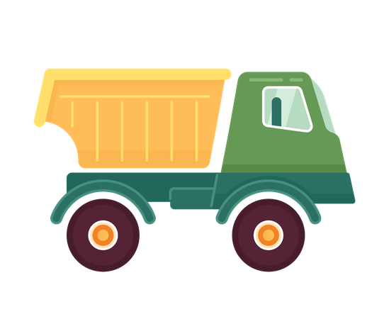 Farm truck countryside  Illustration