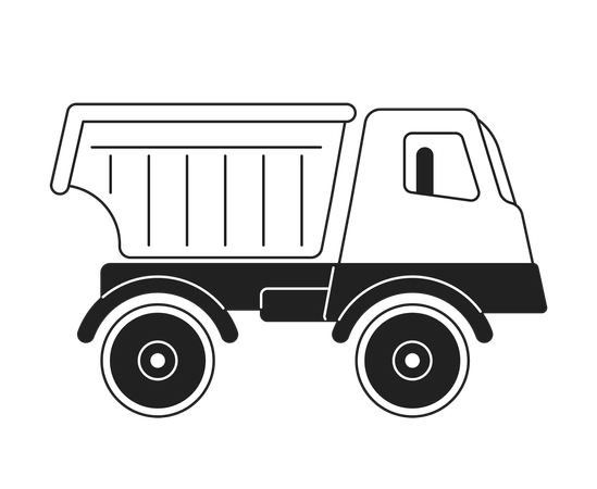 Farm truck countryside  Illustration