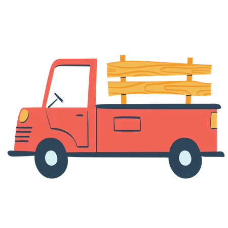 Farm truck  Illustration