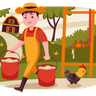 carrying bucket illustrations free