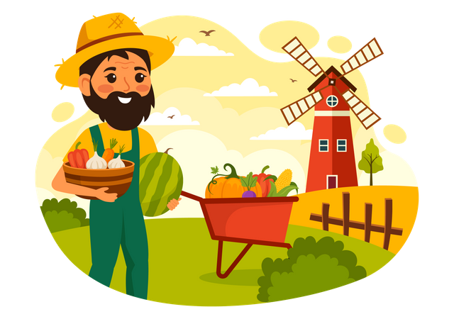 Farmer Contributions  Illustration