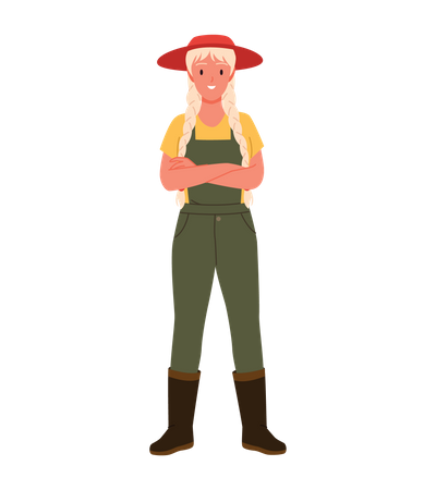 Farmer Girl  Illustration