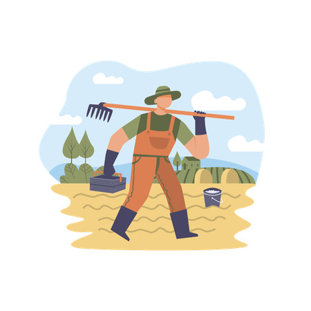 Farmer  Illustration