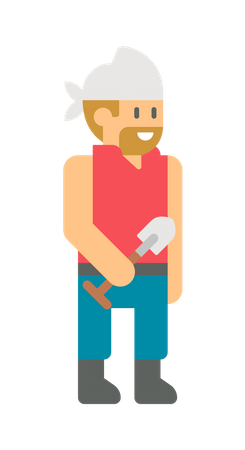 Farmer man  Illustration