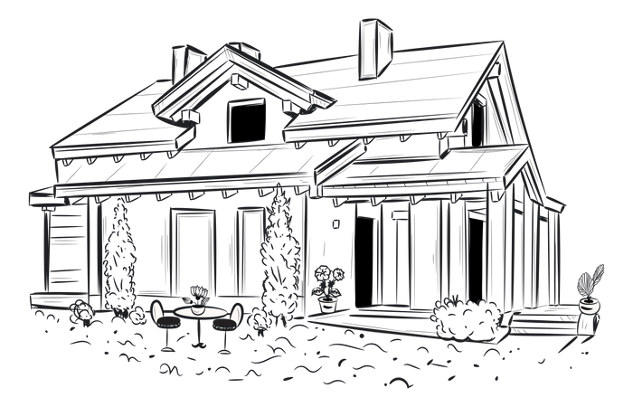 Farmhouse  Illustration