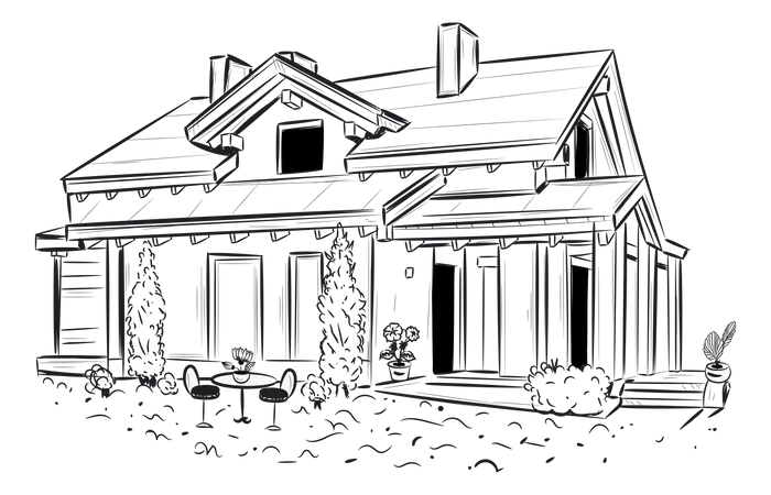 Farmhouse  Illustration