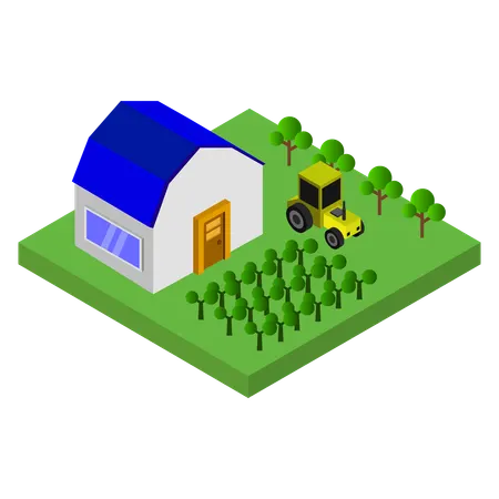 Farmhouse  Illustration