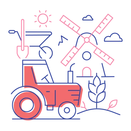 Farming  Illustration