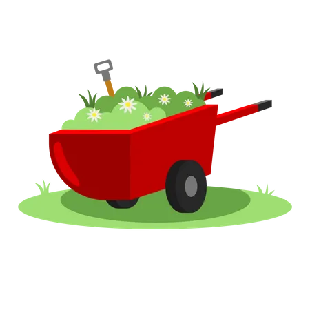 Farming Cart  Illustration