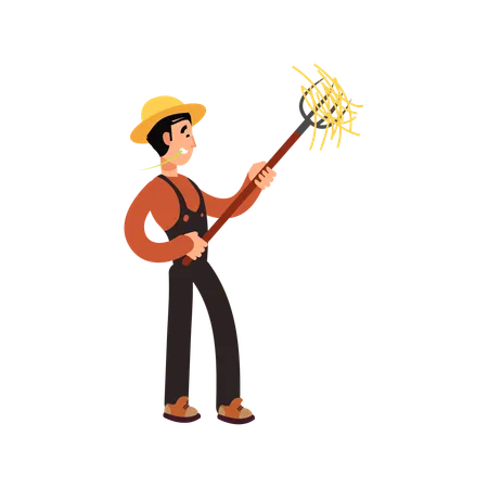 Farming Man  Illustration