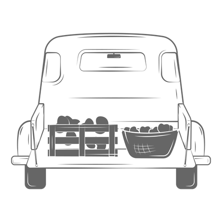 Farming truck  Illustration