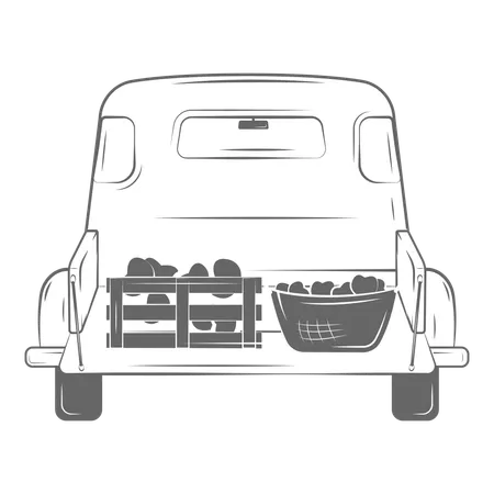 Farming truck  Illustration