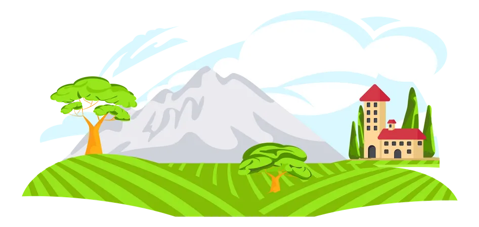 Farmland  Illustration