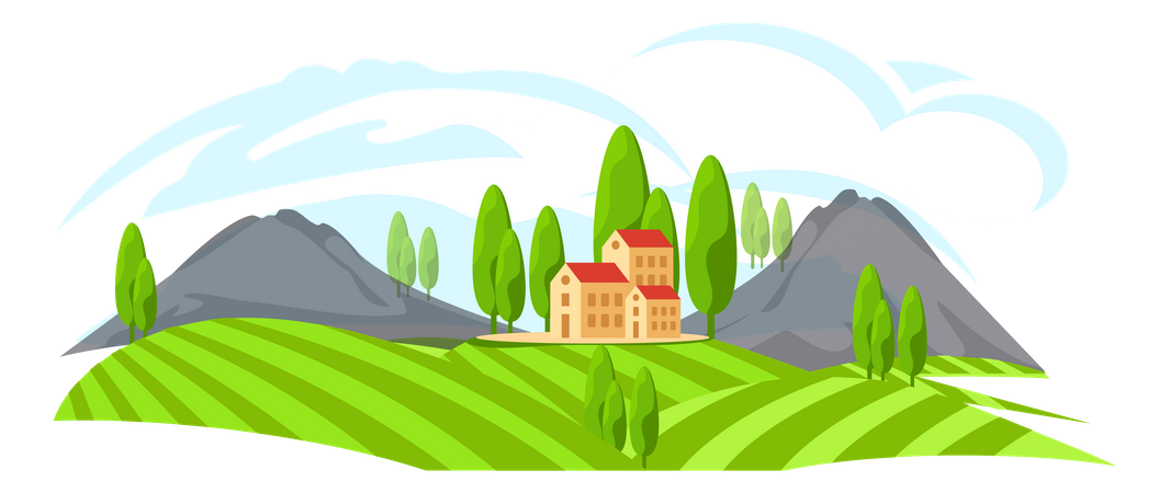 Farmland  Illustration