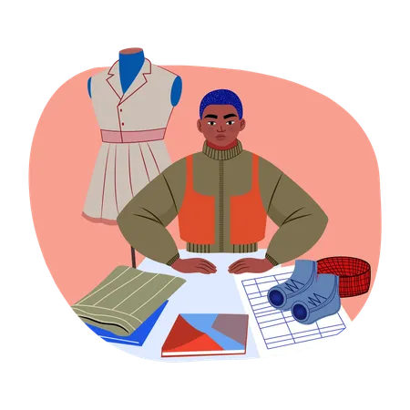 Fashion Designer  Illustration