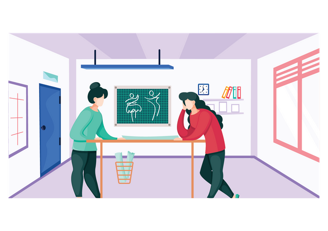 Fashion designer team working together  Illustration